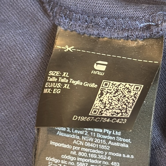 G Star Raw Sport Insert T Shirt Mens - Picture 8 of 13